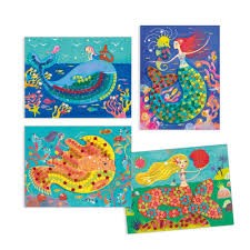 djeco glitter mosaic - mermaid