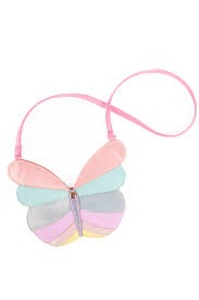 butterfly purse - pastel