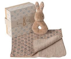 maileg rabbit rattle set - cream peach | Kinderfeestwinkel | Speelgoedwinkel | Feestwinkel | Kinderwinkel | Amsterdam