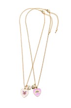 rainbow butterfly bff necklace