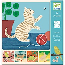 djeco stencils - lief gezelschap
