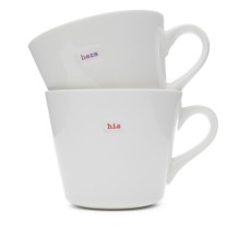bucket mug his & hers (set of 2)
