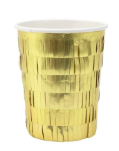 meri meri gold fringe cups