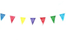 mexican plastic flag garland