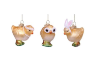 easter ornament set three chicks