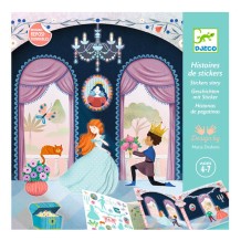 djeco stickerverhaal - het leven in een kasteel | Kinderfeestwinkel | Speelgoedwinkel | Feestwinkel | Kinderwinkel | Amsterda