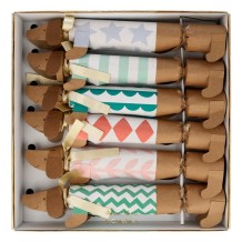 meri meri sausage dog crackers, medium