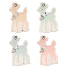 meri meri pastel deer plates (set of 8)