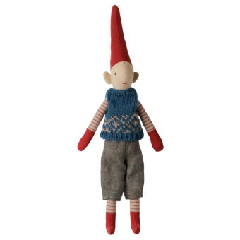 maileg pixy, size 1 - boy - blue knitted vest | Kinderfeestwinkel | Speelgoedwinkel | Feestwinkel | Kinderwinkel | Amsterdam