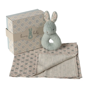 maileg rabbit rattle set - mint | Kinderfeestwinkel | Speelgoedwinkel | Feestwinkel | Kinderwinkel | Amsterdam