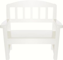 maileg wooden bench - off-white