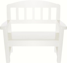 maileg wooden bench - off-white