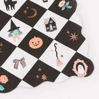 meri meri patchwork halloween napkins, large