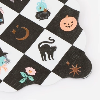 meri meri patchwork halloween napkins, small