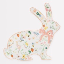 meri meri elegant floral bunny shaped plates | Kinderfeestwinkel | Speelgoedwinkel | Feestwinkel | Kinderwinkel | Amsterdam
