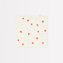 meri meri heart pattern napkins, small | Kinderfeestwinkel | Speelgoedwinkel | Feestwinkel | Kinderwinkel | Amsterdam