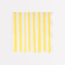 meri meri yellow stripe napkins, large | Kinderfeestwinkel | Speelgoedwinkel | Feestwinkel | Kinderwinkel | Amsterdam