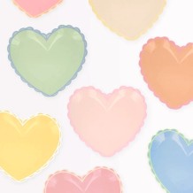meri meri pastel heart plates, small | Kinderfeestwinkel | Speelgoedwinkel | Feestwinkel | Kinderwinkel | Amsterdam