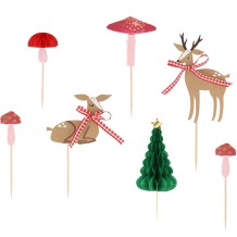 meri meri winter woodland cake toppers | Kinderfeestwinkel | Speelgoedwinkel | Feestwinkel | Kinderwinkel | Amsterdam