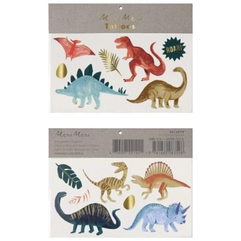 meri meri dinosaur kingdom tattoos