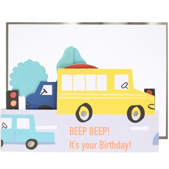  meri meri transport concertina birthday card