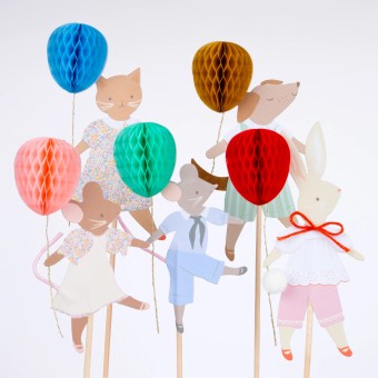 meri meri animal friends cake toppers | Kinderfeestwinkel | Speelgoedwinkel | Feestwinkel | Kinderwinkel | Amsterdam | Kinder