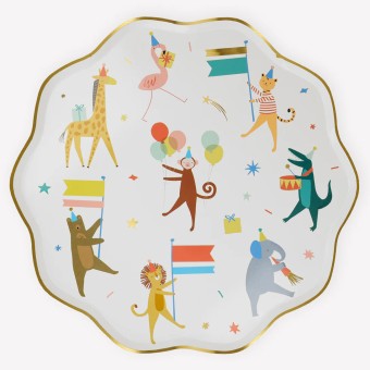 meri meri animal friends dinerbordjes | Kinderfeestwinkel | Speelgoedwinkel | Feestwinkel | Kinderwinkel | Amsterdam