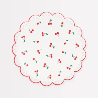meri meri cherry pattern side plates | Kinderfeestwinkel | Speelgoedwinkel | Feestwinkel | Kinderwinkel | Amsterdam | Kinderf