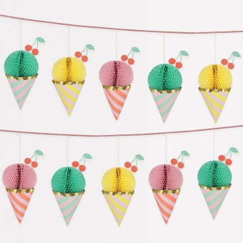 meri meri ice cream honeycomb garland | Kinderfeestwinkel | Speelgoedwinkel | Feestwinkel | Kinderwinkel | Amsterdam | Kinder