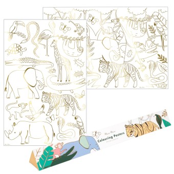 meri meri jungle coloring poster | Kinderfeestwinkel | Speelgoedwinkel | Feestwinkel | Kinderwinkel | Amsterdam | Kinderfeest