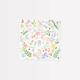 meri meri meadow unicorn napkins small | Kinderfeestwinkel | Speelgoedwinkel | Feestwinkel | Kinderwinkel | Amsterdam | Kinde