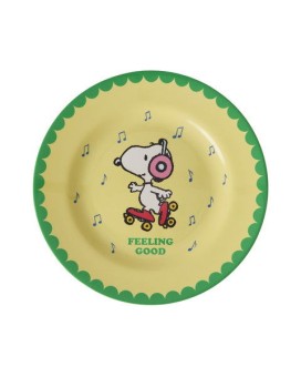 side plate with Snoopy - yellow | Kinderfeestwinkel | Speelgoedwinkel | Feestwinkel | Kinderwinkel | Amsterdam