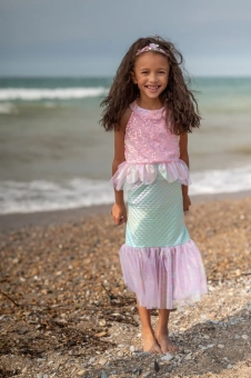 misty mermaid dress - pink (5-6 jr)