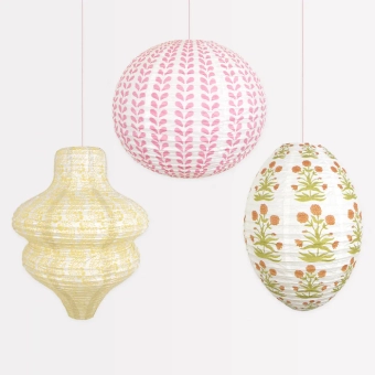 meri meri molly mahon lantern yellow, red & pink | Kinderfeestwinkel | Speelgoedwinkel | Feestwinkel | Kinderwinkel | Amsterd