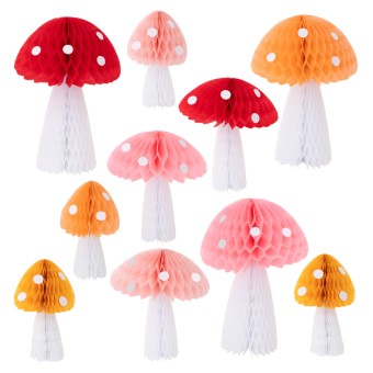 meri meri honeycomb mushroom decoration | Kinderfeestwinkel | Speelgoedwinkel | Feestwinkel | Kinderwinkel | Amsterdam