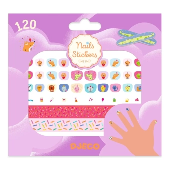 djeco nagelstickers - happy birthday | Kinderfeestwinkel | Speelgoedwinkel | Feestwinkel | Kinderwinkel | Amsterdam