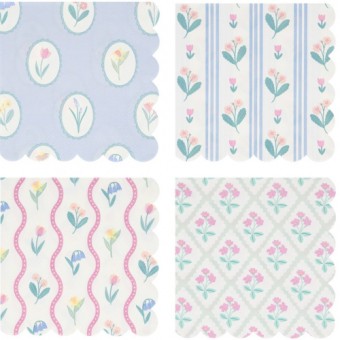 meri meri bloomsbury floral napkins, small | Kinderfeestwinkel | Speelgoedwinkel | Feestwinkel | Kinderwinkel | Amsterdam