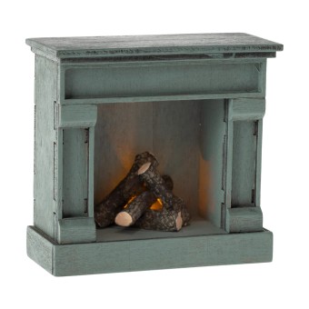 maileg fireplace, mouse - blue | Kinderfeestwinkel | Speelgoedwinkel | Feestwinkel | Kinderwinkel | Amsterdam