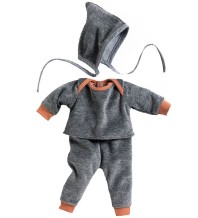 djeco poppenkleertjes - outfit pearl grey
