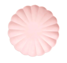 meri meri pale pink simply eco plates, small