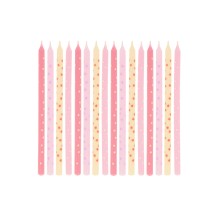 meri meri pink stars candles