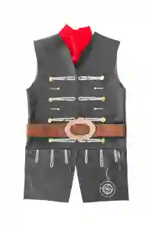 skully pirate vest/belt (5-6 jr)