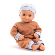 djeco pop aangekleed (32 cm) - baby praline