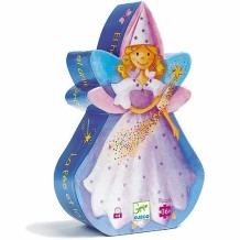 djeco silhouette puzzel - de fee & de eenhoorn (36 st) | Kinderfeestwinkel | Speelgoedwinkel | Feestwinkel | Kinderwinkel | A