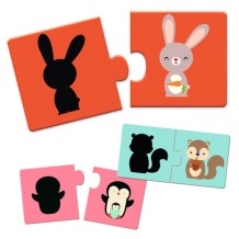 djeco puzzel duo - schaduwen
