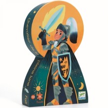 djeco silhouette puzzel - ridder bij volle maan | Kinderfeestwinkel | Speelgoedwinkel | Feestwinkel | Kinderwinkel | Amsterda