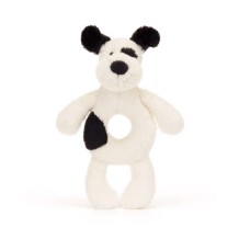 jellycat rammelaar bashful puppy black & cream | Kinderfeestwinkel | Speelgoedwinkel | Feestwinkel | Kinderwinkel | Amsterdam