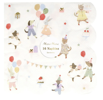 meri meri animal friends napkins large | Kinderfeestwinkel | Speelgoedwinkel | Feestwinkel | Kinderwinkel | Amsterdam | Kinde