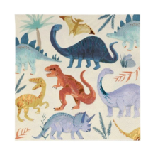 meri meri dinosaur kingdom napkins, large (8 st)