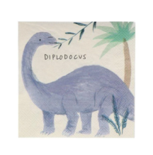 meri meri dinosaur kingdom napkins, small (16 st)